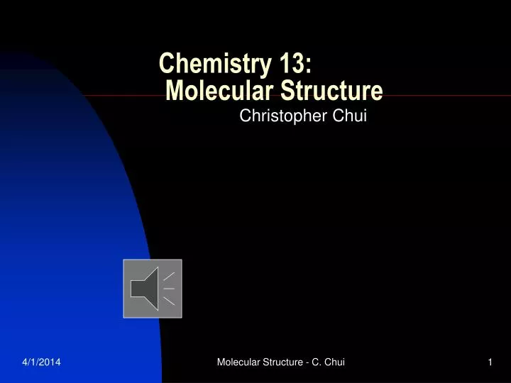chemistry 13 molecular structure