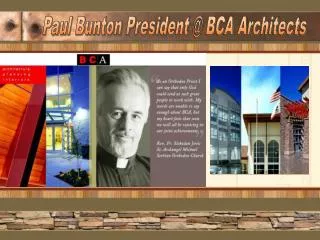 Paul Bunton President @ BCA Architects