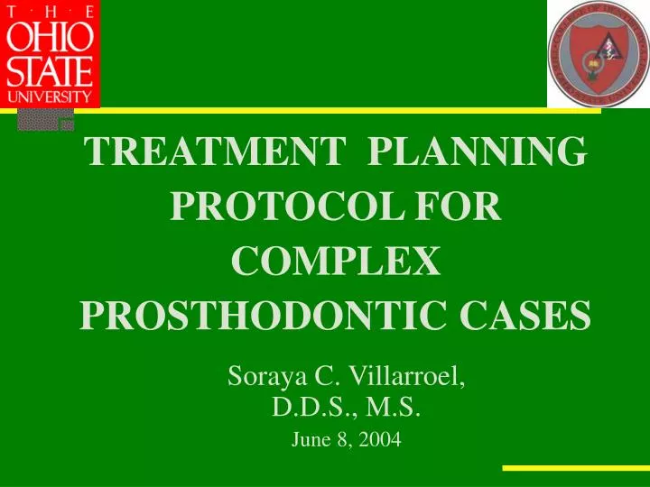 treatment planning protocol for complex prosthodontic cases