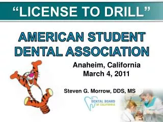 “LICENSE TO DRILL ”