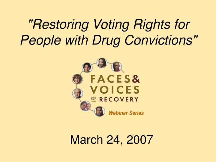 restoring voting rights for people with drug convictions