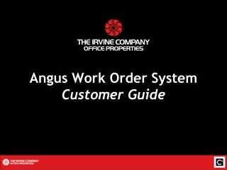 Angus Work Order System Customer Guide