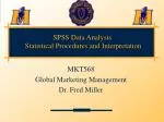 SPSS Data Analysis Statistical Procedures and Interpretation - slide 1