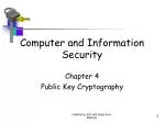 Computer and Information Security - slide 1