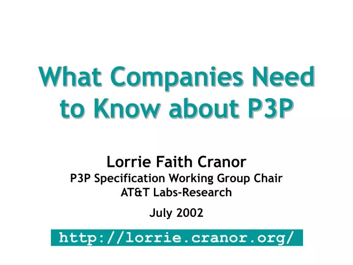 what companies need to know about p3p
