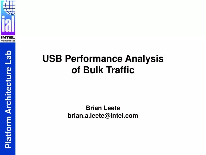 usb performance analysis of bulk traffic