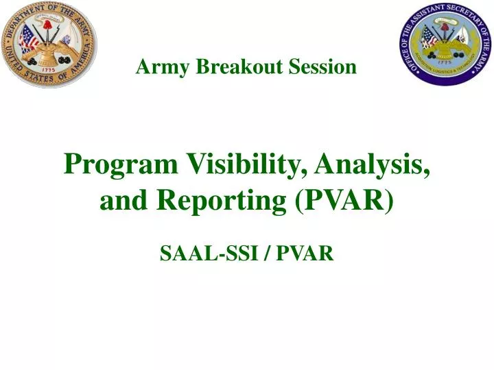 program visibility analysis and reporting pvar