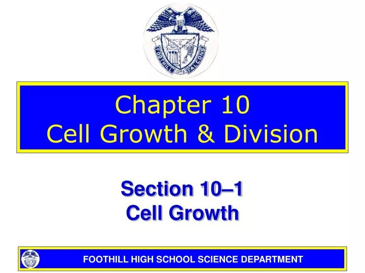 chapter 10 cell growth division