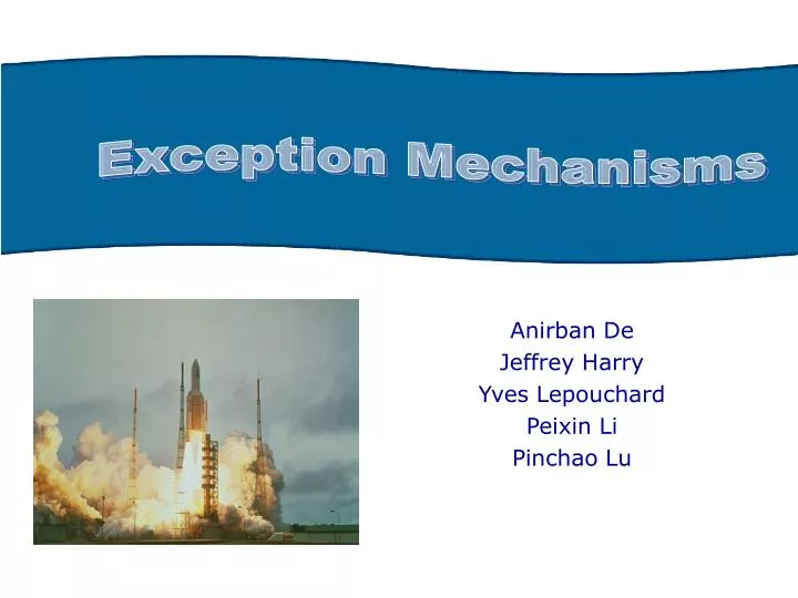 anirban de jeffrey harry yves lepouchard peixin li pinchao lu