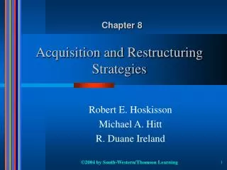 Acquisition and Restructuring Strategies