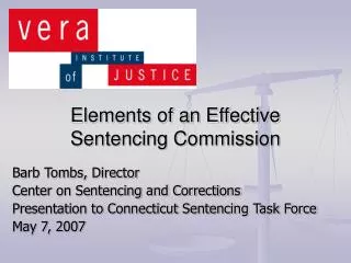 Elements of an Effective Sentencing Commission