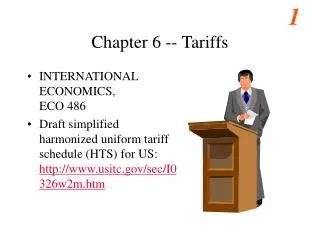 Chapter 6 -- Tariffs