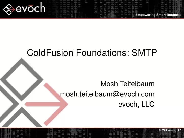 coldfusion foundations smtp