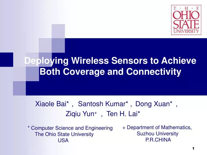 deploying wireless sensors to achieve both coverage and connectivity