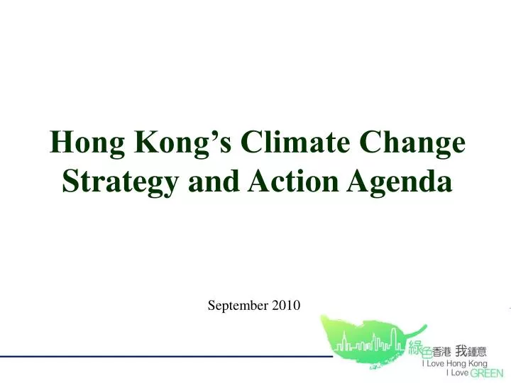 hong kong s climate change strategy and action agenda
