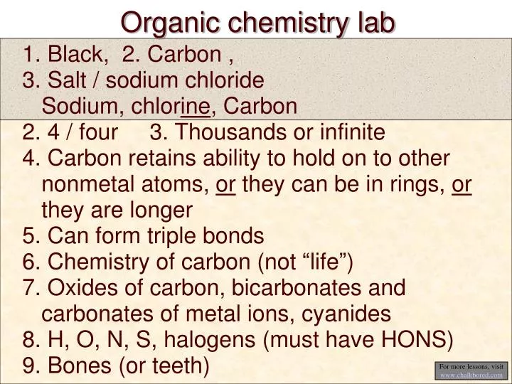 organic chemistry lab