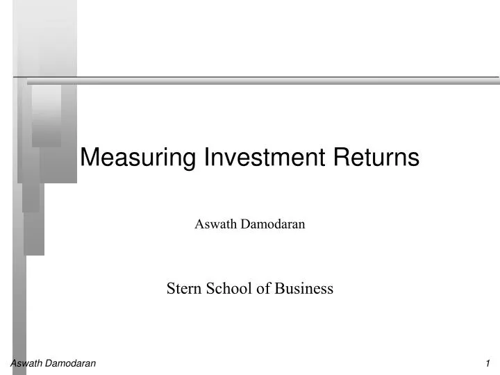 measuring investment returns