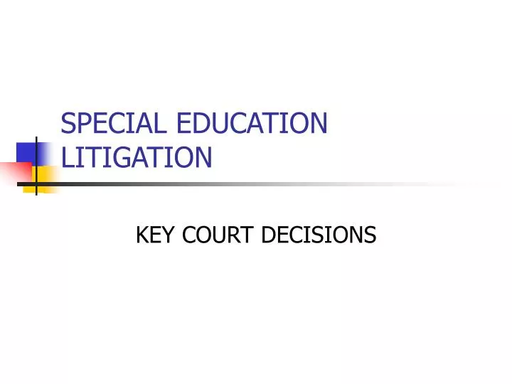 special education litigation