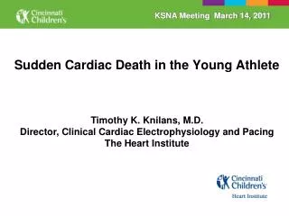 Sudden Cardiac Death in the Young Athlete