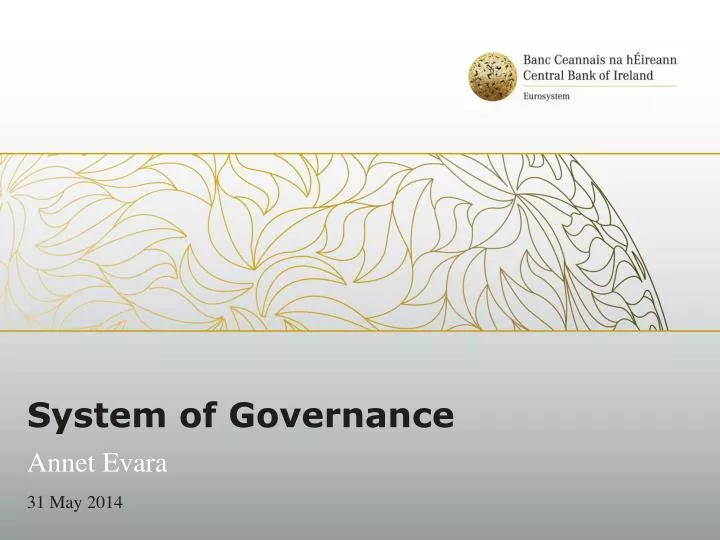 system of governance