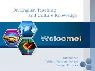 On English Teaching and Culture Knowledge