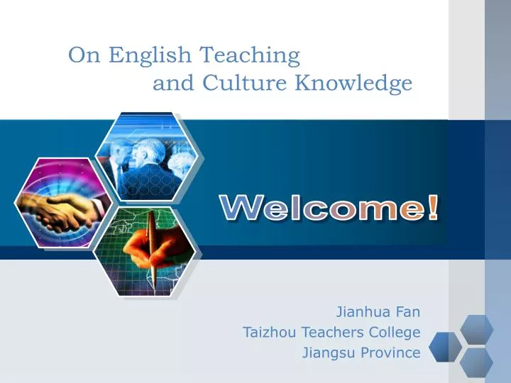 on english teaching and culture knowledge