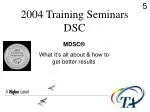 2004 Training Seminars DSC - slide 1