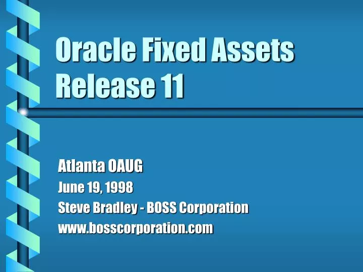 oracle fixed assets release 11