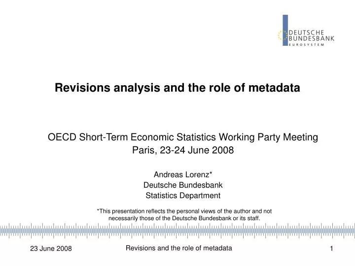 revisions analysis and the role of metadata