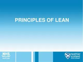 PRINCIPLES OF LEAN