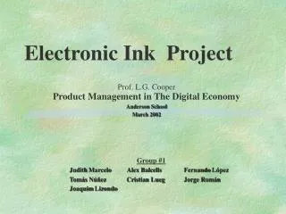 Electronic Ink Project
