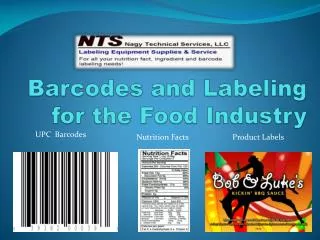 Barcodes and Labeling for the Food Industry