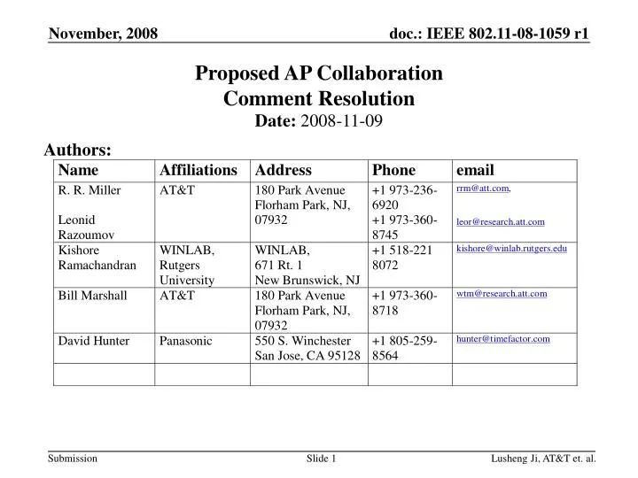 proposed ap collaboration comment resolution