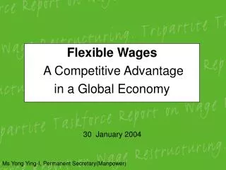 Flexible Wages A Competitive Advantage in a Global Economy