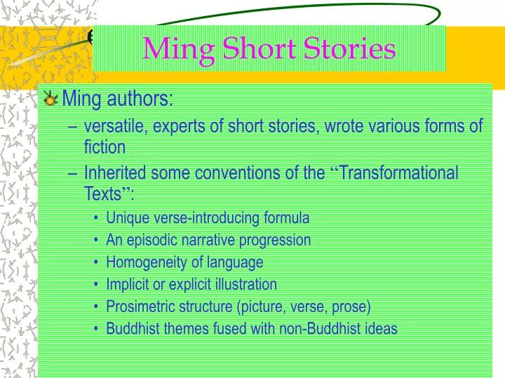 ming short stories
