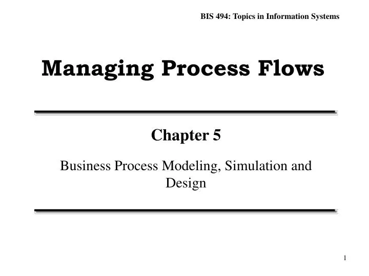 managing process flows