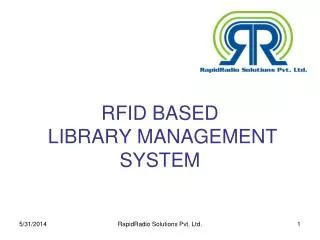 RFID BASED LIBRARY MANAGEMENT SYSTEM