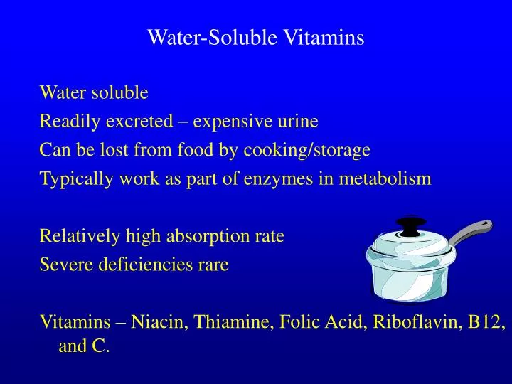 water soluble vitamins
