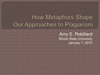 How Metaphors Shape Our Approaches to Plagiarism