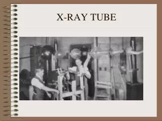 X-RAY TUBE