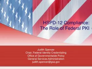 HSPD-12 Compliance: The Role of Federal PKI