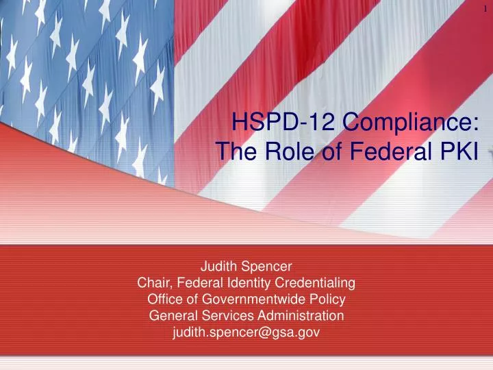 hspd 12 compliance the role of federal pki