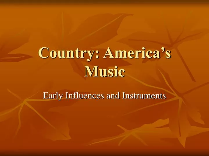 country america s music