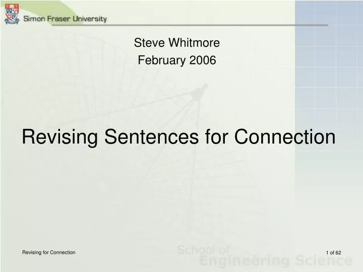 revising sentences for connection