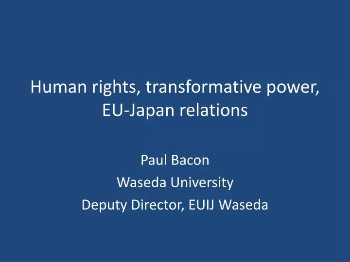 human rights transformative power eu japan relations