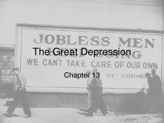 The Great Depression