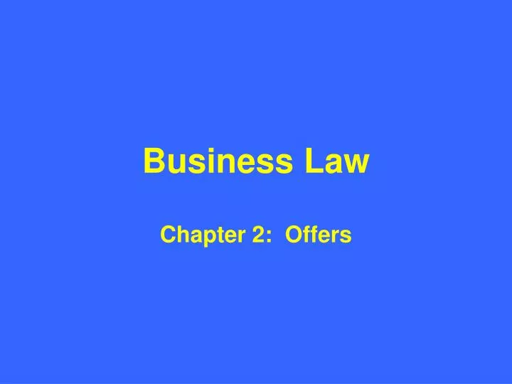 business law