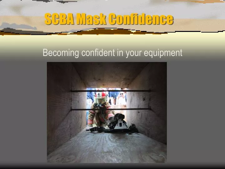 scba mask confidence