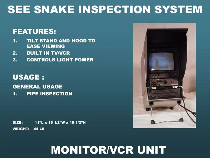 monitor vcr unit