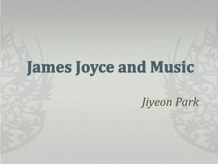 james joyce and music